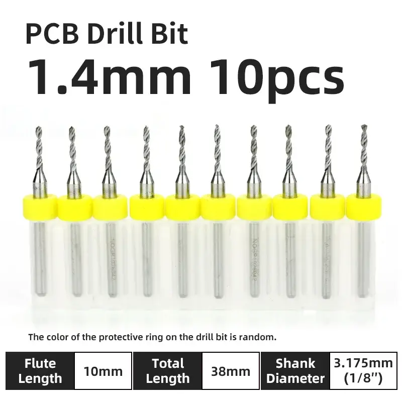 10pcs PCB Drill Bit Set Carbide Micro Drills For Printed Circuit Board 1/8" Fixed Shank Mini CNC Tungsten Steel Bits 0.1-3.175mm image 31