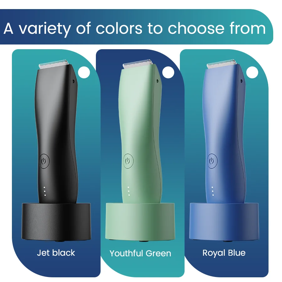 [IPX6] 남성용 사타구니/바디 트리머(SkinSafe 포함) - 민감한 피부를 위한 포일 블레이드 및 정밀 충전식 볼 면도기