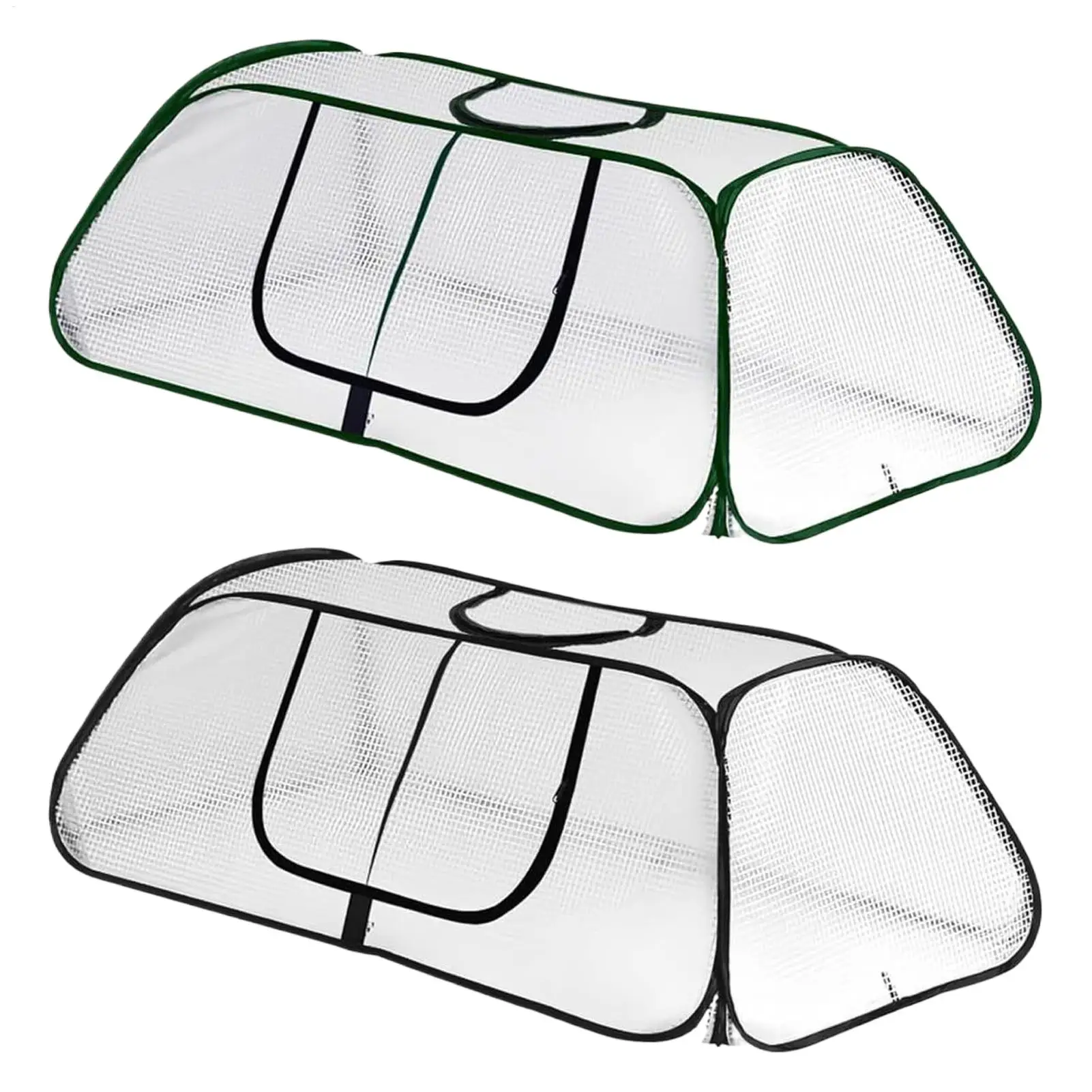 Greenhouse Portable Protector with Door PVC UV Resistant Flower Accelerator Tents for Vegetable Fruits Seedling Flower Gardening