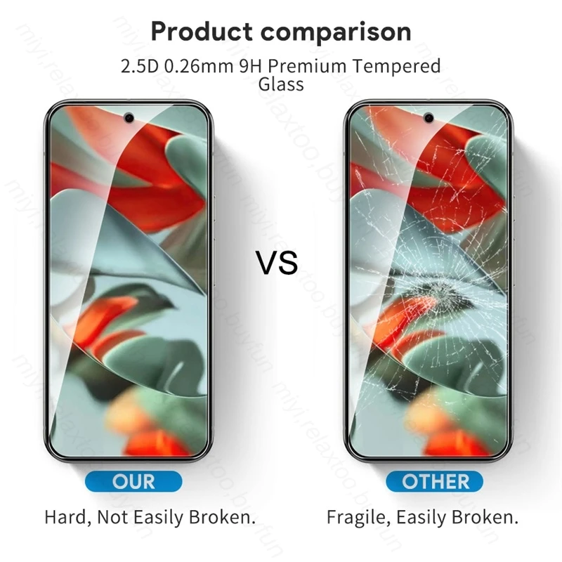 8-in-1 High-Protection Case with Tempered Glass Screen Protector and Camera Guard for Google Pixel 9 Pro XL 5G