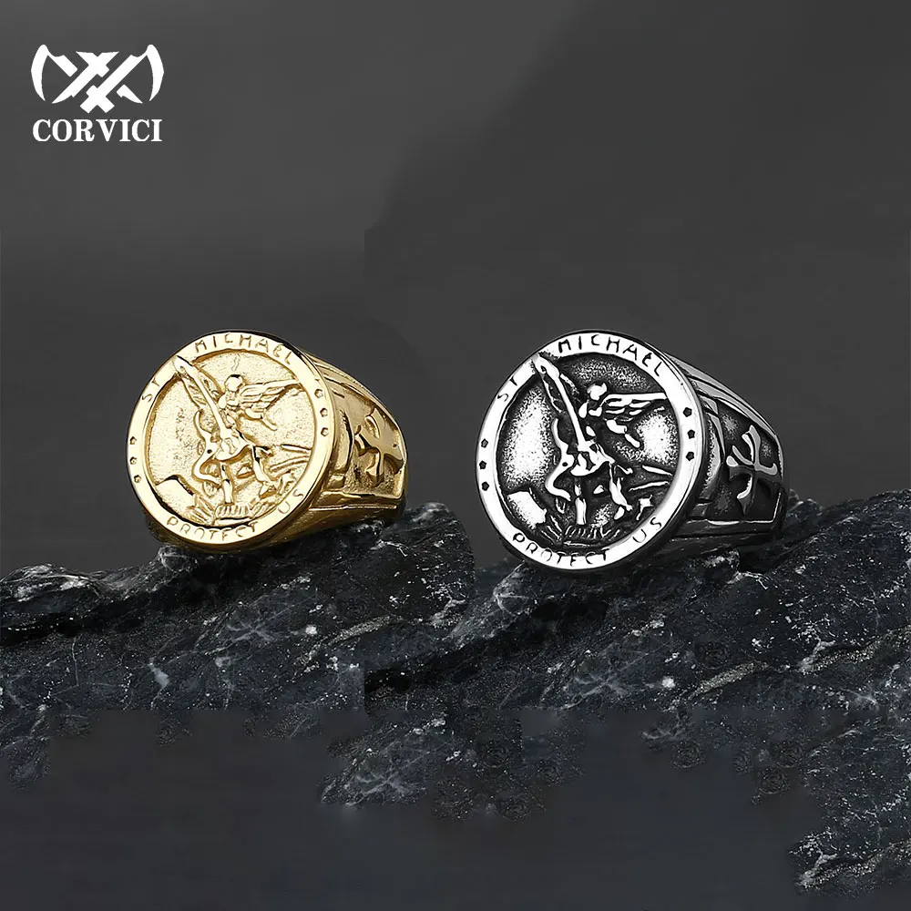 Saint Michel Stainless Steel Ring Stainless Steel Finger Ring Brand