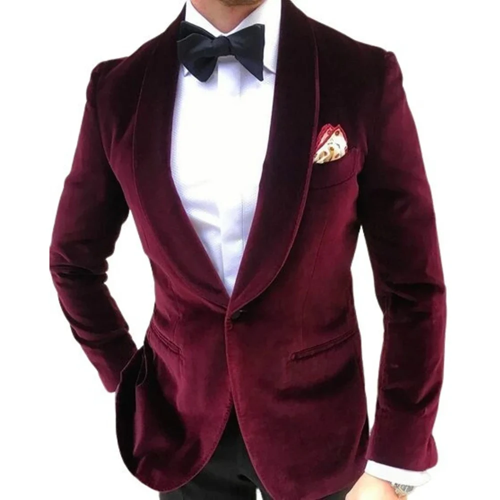 Burgundy Blazer with Black Dress Pants Smart Casual Outfits For Men (4  ideas & outfits) | Lookastic