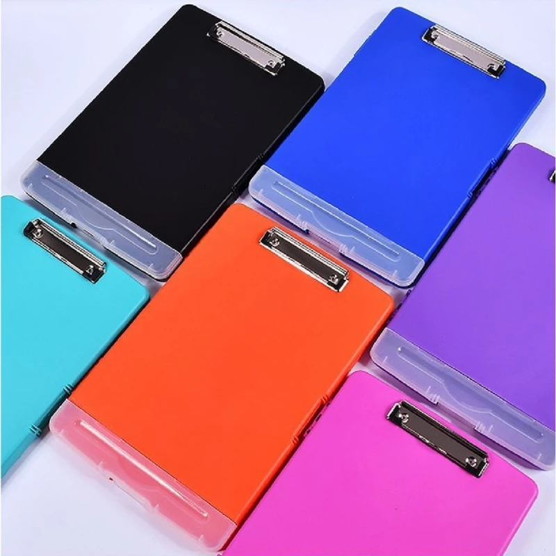 Writing clipboard Transparent clipboard Business folder Clipboard holder 2-in-1 File Case with Clipboard Waterproof File Folder Dust-proof Document Storage Box for Hospital Doctor Nurse