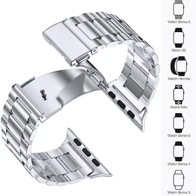 Premium Stainless Steel Watch Strap – Elegant Metal Band