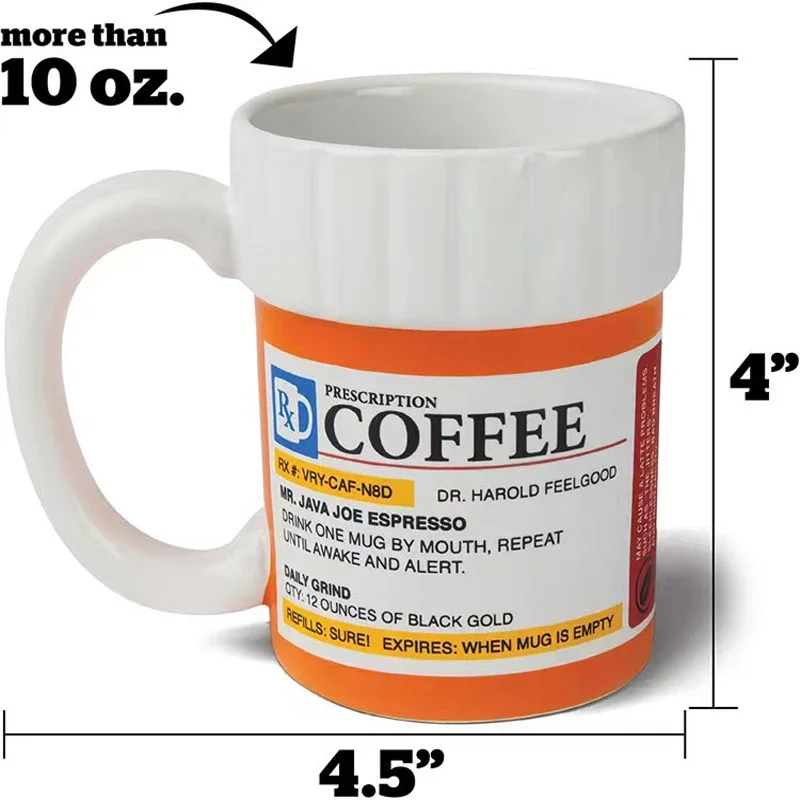 Prescription Coffee Mug - فنجان قهوة بوصفة طبية