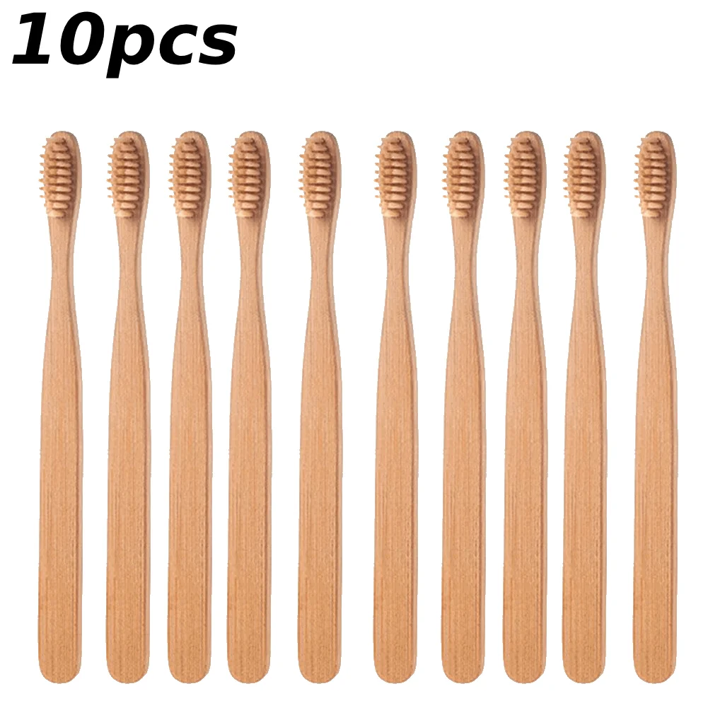 Eco-Friendly Bamboo Toothbrush with Soft Bristles - Biodegradable Wooden Handle