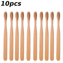 Eco - Friendly Bamboo Toothbrush with Soft Bristles - Biodegradable Wooden Handle (C)
