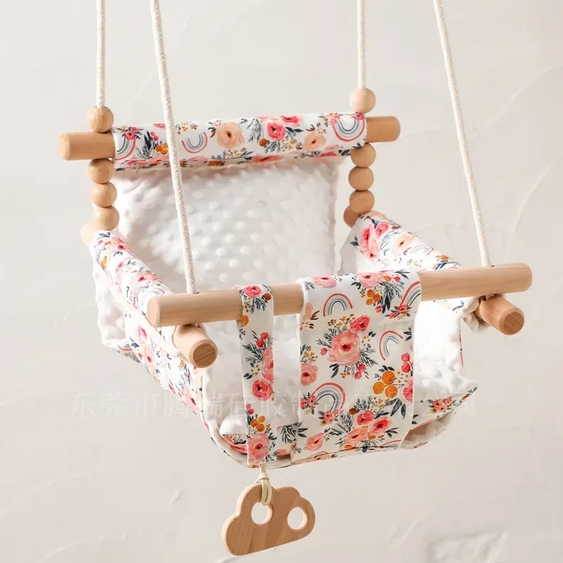 baby-yard-swing-children's-cloth-pocket-broken-flower-swing-outdoor-hanging-basket-baby-rocking-chair