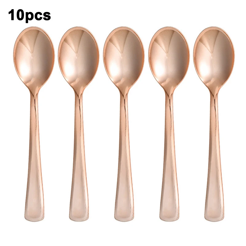 10pcs Spoon rose