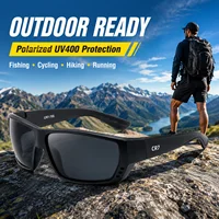 Lunettes de soleil polarisées CR7, protection UV400, pour hommes et femmes, pour la pêche, la conduite, le cyclisme, la randonnée, la plage, les voyages 4