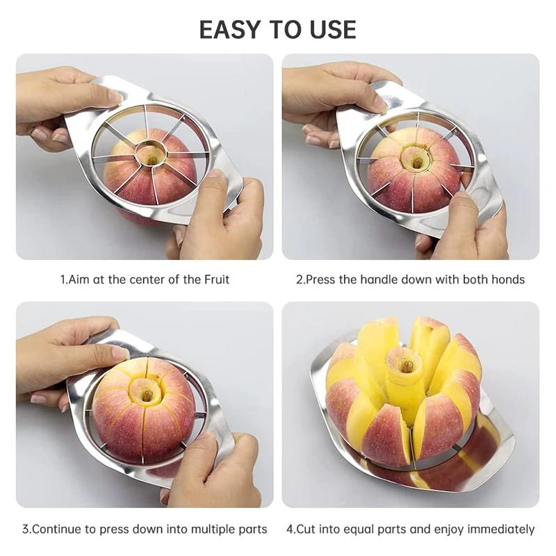 Stainless Steel Apple Cutter Fruit Divider Pitcher Fruit Opener Apple Cutting Idea fruit slicer food slicer