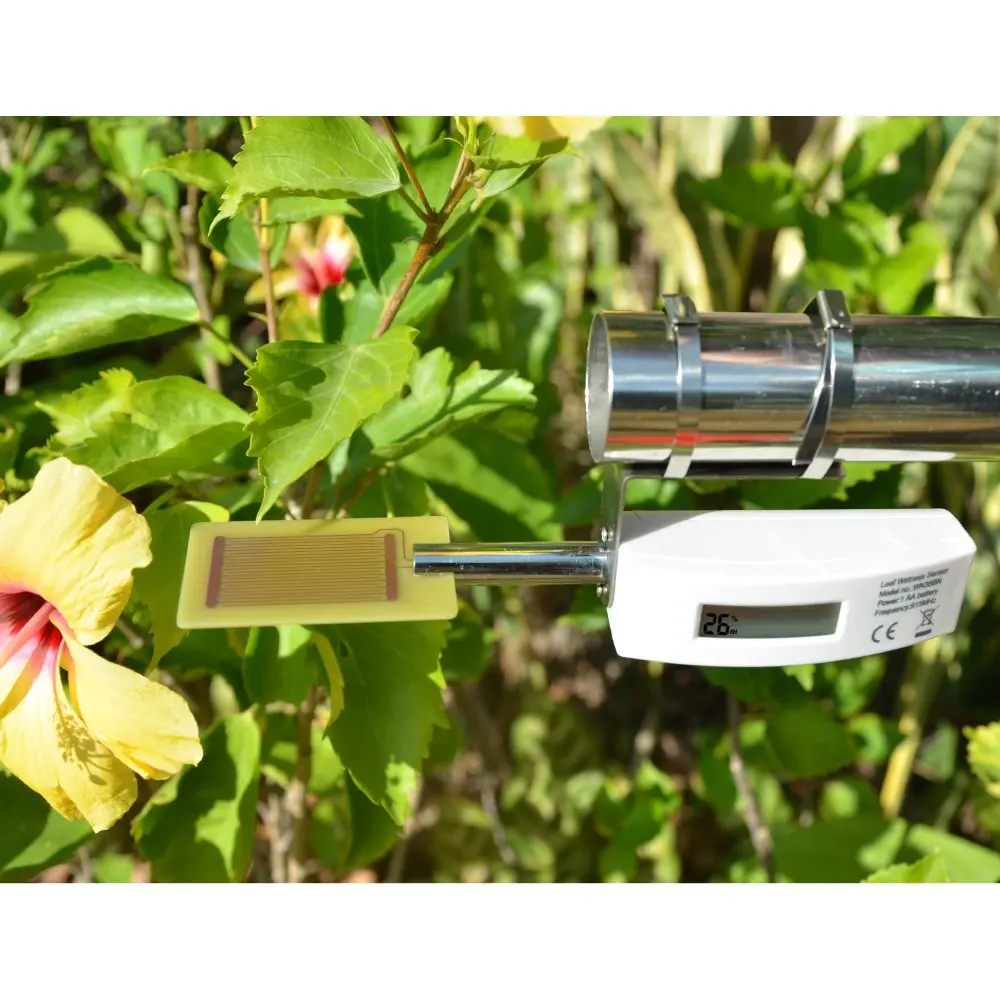 Soil moisture sensor Ecowitt WN35 Leaf Surface Moisture on Foliage Sensor with LCD Display Leaf Wetness Sensor Up to 8-channel Supported