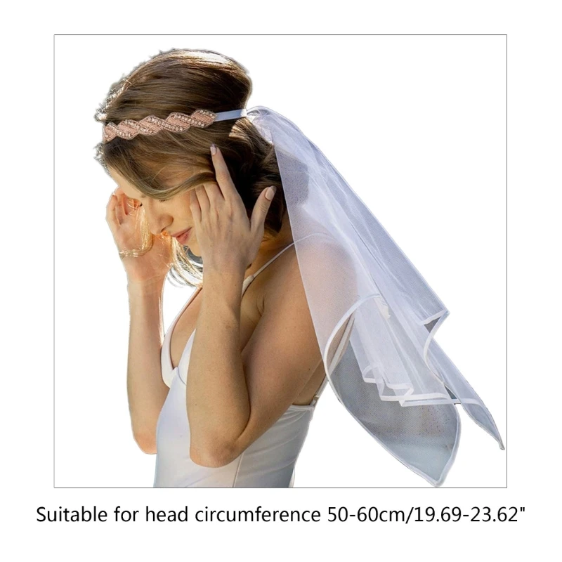 Chapel Veil with Embellished Headband