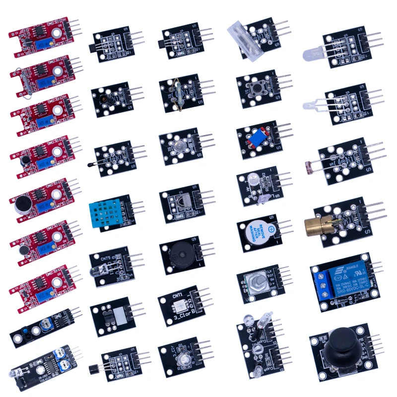 45 in 1 Sensors Modules 16 Kinds Starter Kit For Arduino Raspberry Pi , Better Than 37 in 1 With Box DIY UNO R3 MEGA2560