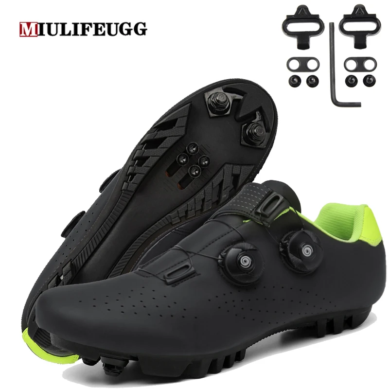Mountain Bike Shoes Cycling MTB with Clits Sneakers Men Road Dirt Racing Women Bicycle Spd Speed Flat Cleat Footwear Biking