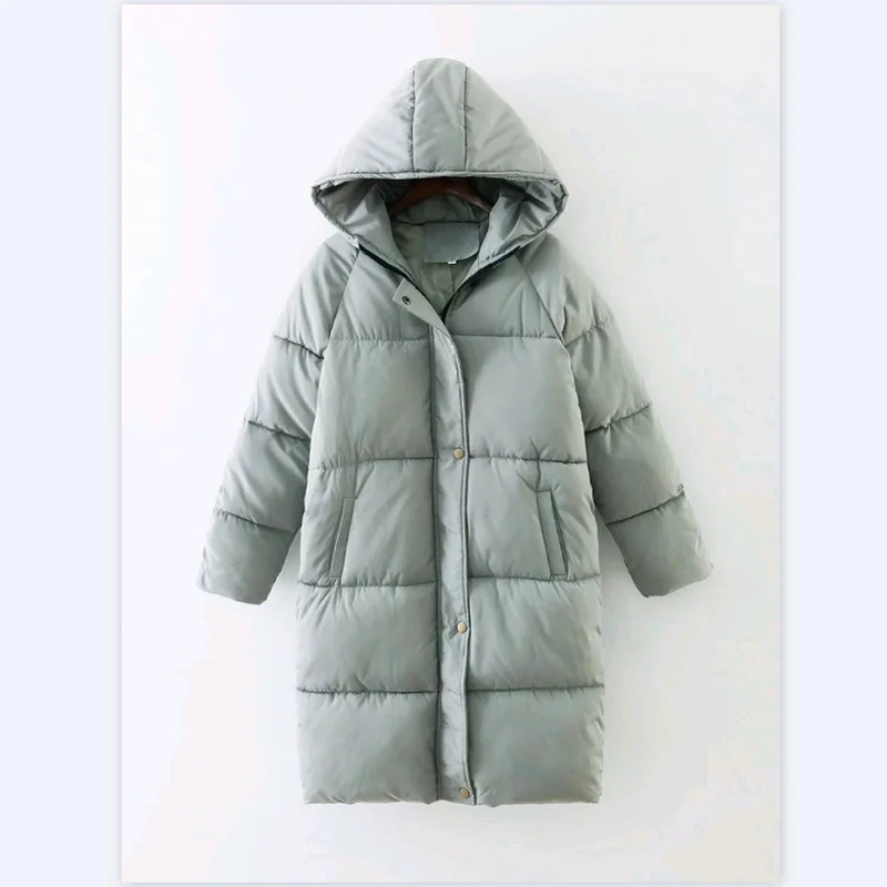 

winter down 2023 new padded jacket women mid-length thick loose large size jacket women's hooded collar jacket