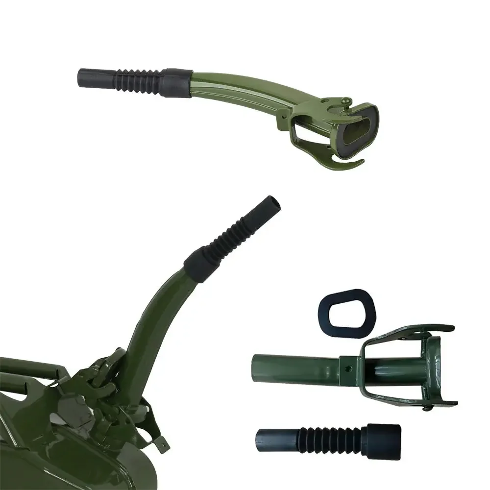 Metal and Rubber Pouring Spout with Flexible Nozzle for 5L Jerry Cans 5