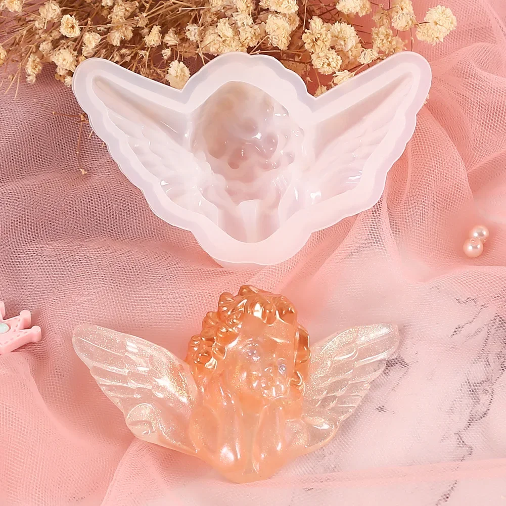Description Picture 5 of itemDIY Angel/Mermaid Silicone Soap Mold 3D Portrait Plaster Candle Epoxy Resin Making Tool Handmade Chocolate Ice Cube Baking Kit