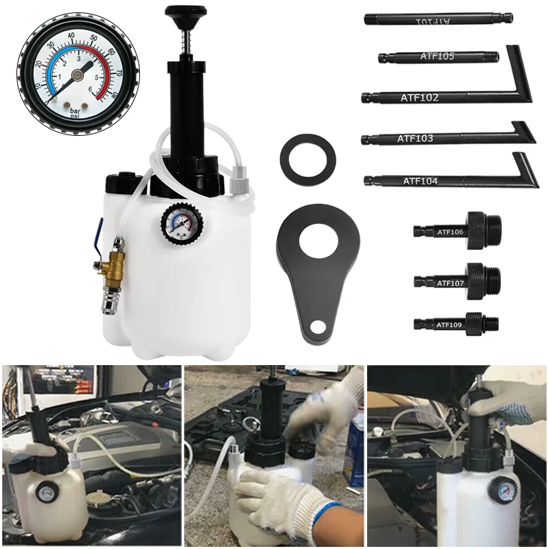 3L Versatile Transmission Oil Filling System with Adaptors