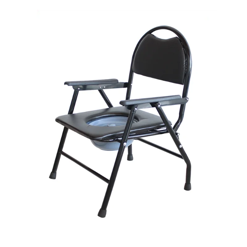 Steel Potty Chair For Adults Reinforced Commode Chair With Bedpan 6