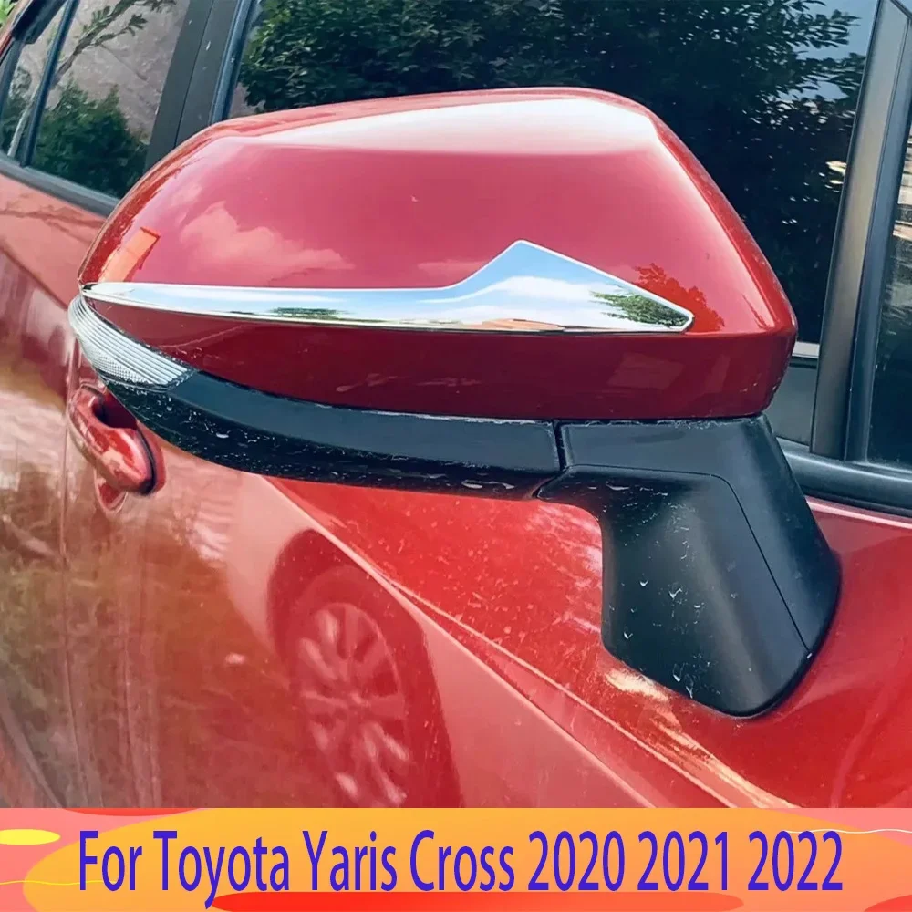 Per Toyota Yaris Cross 2020 2021 2022 Abs Chrome Car Side Door Mirror Cover Trim Car Decoration Frame Cover Stickers Styling