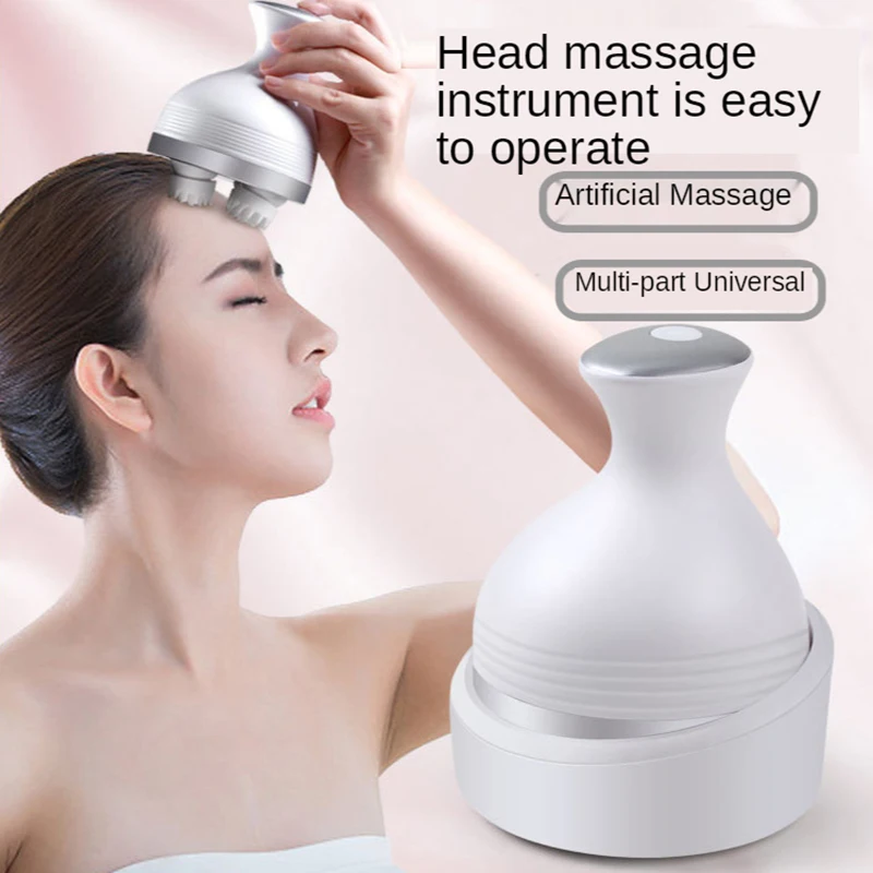 전기 헤드 마사지 무선 두피 마사지 방수 바디 마사지 건강 관리 어깨 목 깊은 조직 반죽 마사지 두피마사지기