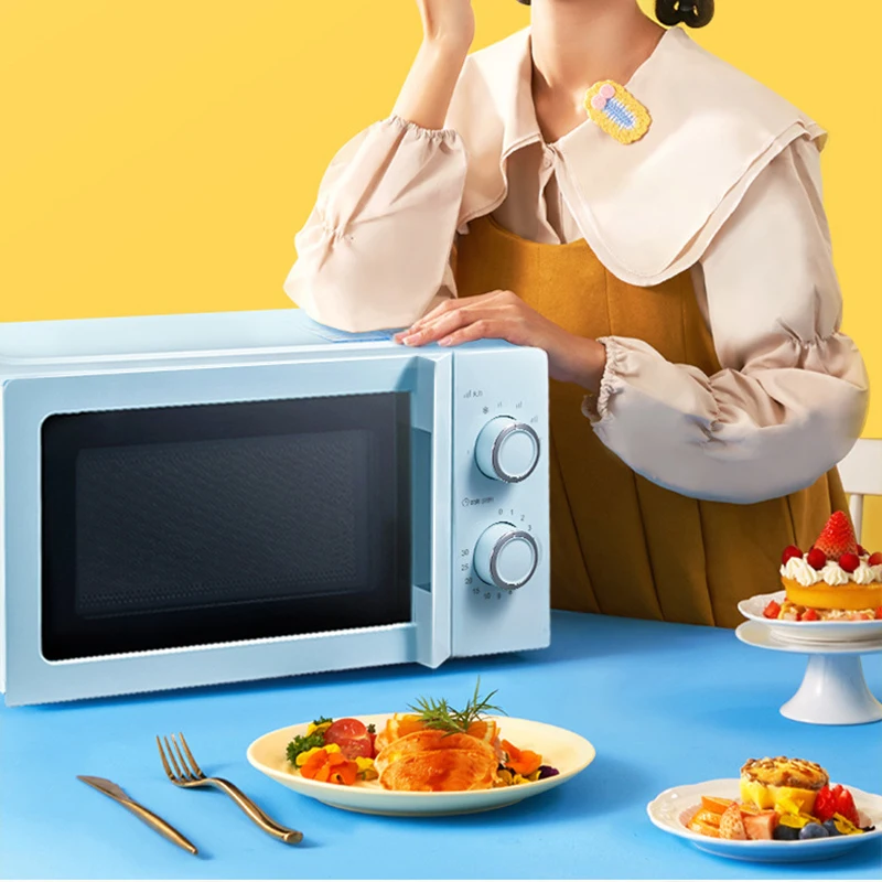 Microwave Oven 17L Capacity Knob Control Turntable Heating Household Multifunctional Microwave Oven