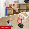 Adjustable Kids Basketball Hoop Indoor Outdoor with 4 Balls, Height 2.5-3.5 ft, Safe for Toddlers Age 1-4, Birthday Gift
