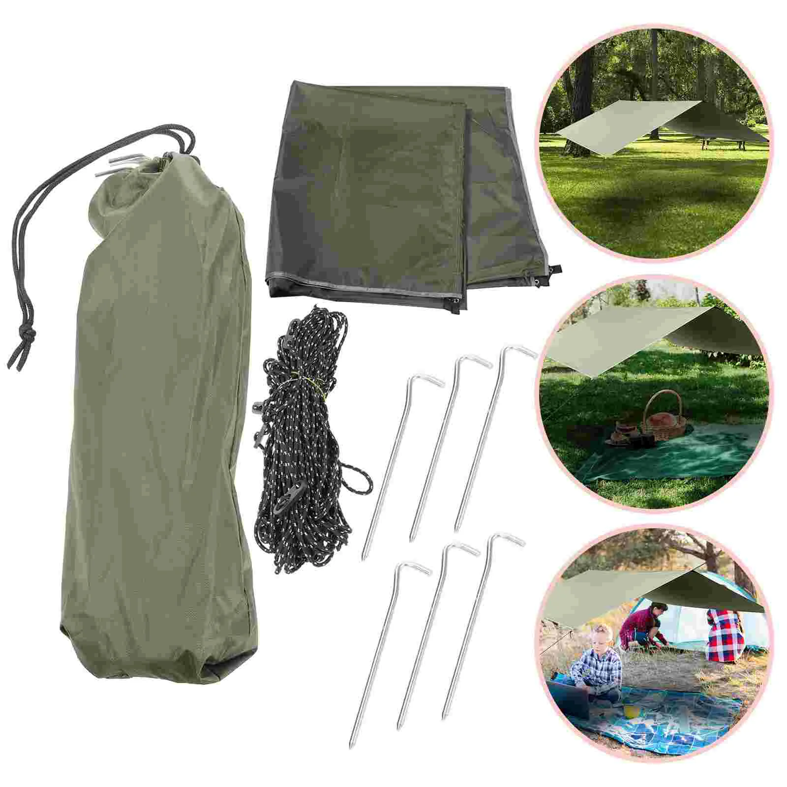 

Picnic Camping Tarpaulin Sun Shade Tent Tents Awning Heat Insulating Outdoor Hammock Blanket Mat