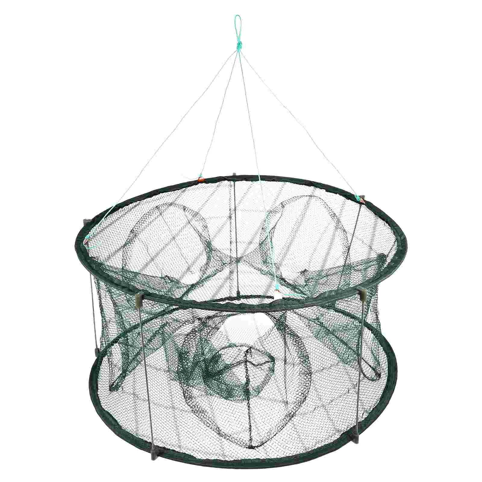 

Automatic Fish Cage Fishing Accessories Bass Lures Nylon Multi-function Crawfish Net