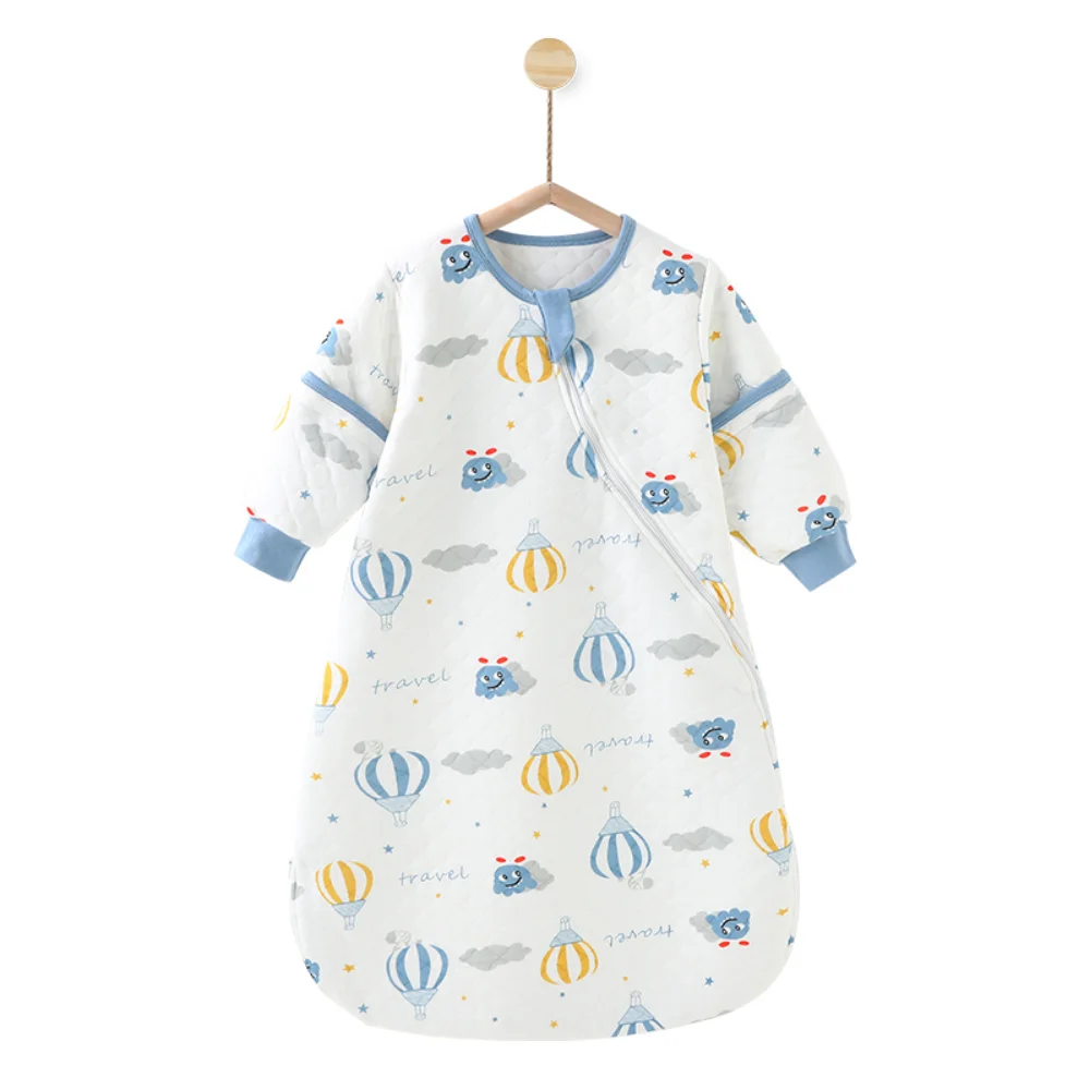 

Baby Sleeping Bag 1.5 Tog Spring Autumn Quilted Cotton Warm Toddler Four Seasons Sleepwear Universal Children Anti-kick Pajamas