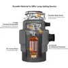 Garbage Disposal 3/4HP, Food Waste Continuous Feed, Garbage with Power Cord,Quiet Garbage,the splash guard has been redesigned 2