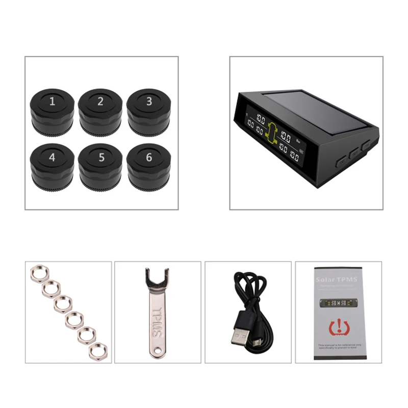 Ʈ ڵ TPMS Ÿ̾ з ͸ ý, ¾籤  TMPS LCD ÷, USB ڵ  溸, Ÿ̾ з 