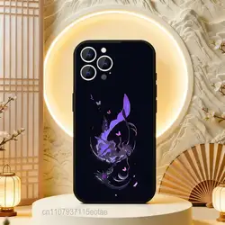 Castorice H - Honkai Star Rail Silicone Soft Phone Case - Elegant Black - iPhone 14 (Z1)