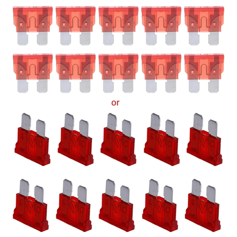 Car Fuse Kit 10Pcs 10 Amp ATC Standard Set Style 10A Automotive Fuses
