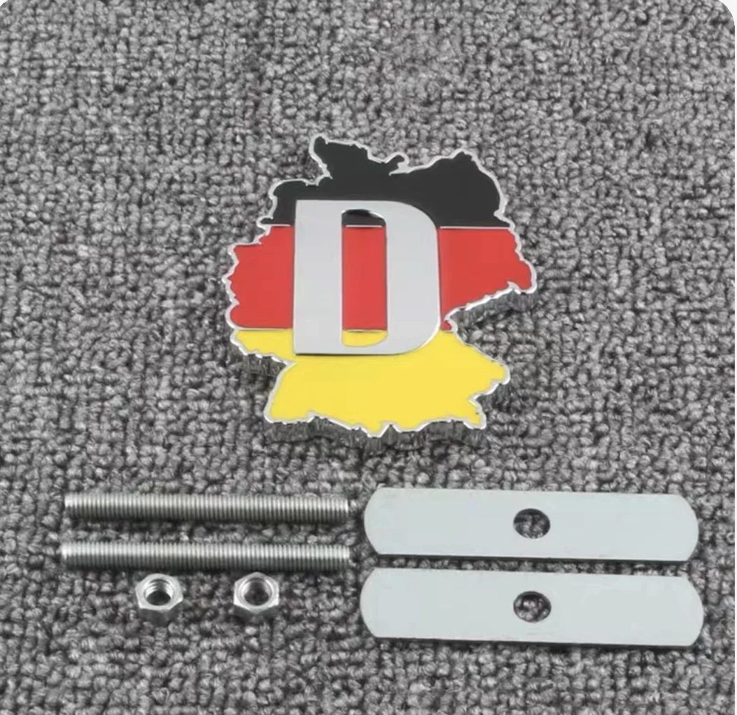 England Germany USA map flag metal Car Emblem Badge Grille or Sticker for USA England Germany Franch Korea Japanese Russian cars 6