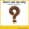 A21R-Dachshund Question Mark Pillow Long Nap Pillow Student Dormitory Airplane Travel Neck Pillow New Year Gift 4