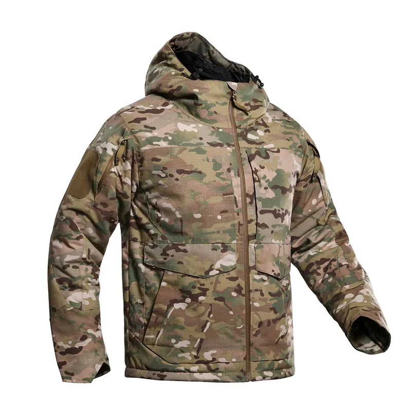 M65 Winter Tactical Parka Outdoor Heat Reflection Warm Camouflage Jacket Coat Multicam Pockets Camping Hiking Jackets 5