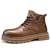 Luxury Brand Men's Lace-Up Shoes Winter Classic Mens High Top Boots Man Korean Version Casual Shoes Male Leather Fashion Boots