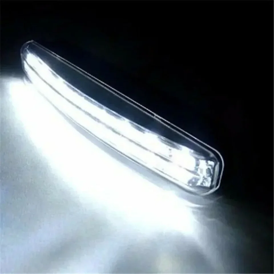 Coppia Bianco Cob DRL LED Luci Diurne Auto Guida / Nebbia Lampada - Foto 7