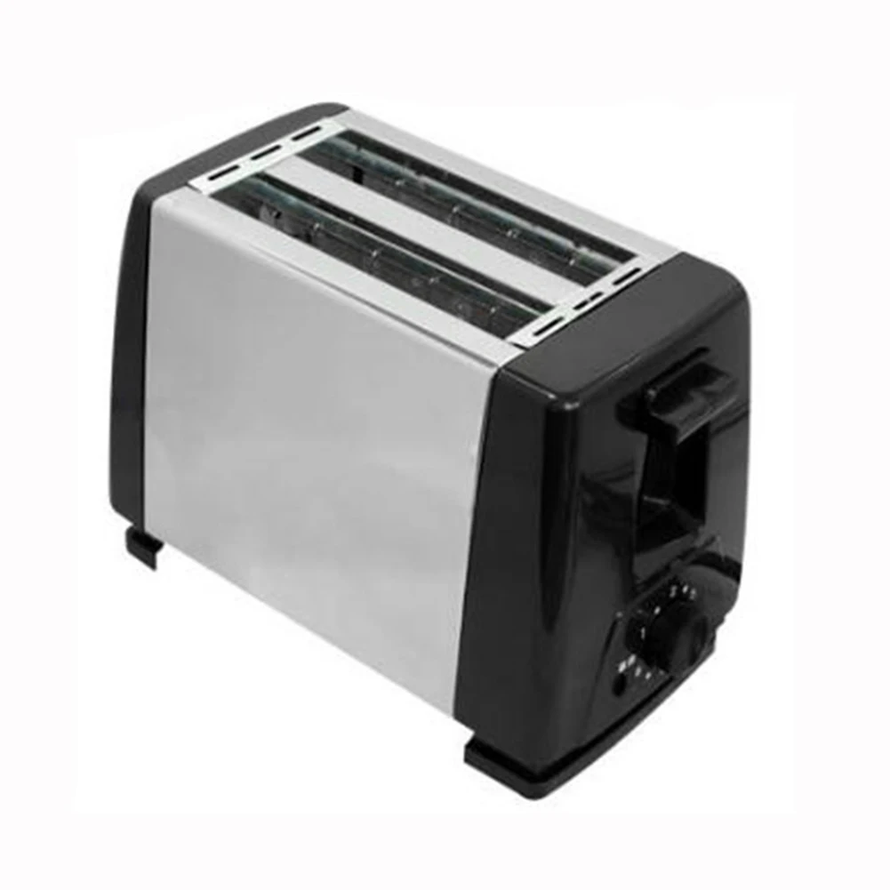 Electric Toaster Fryer 2 Slices Double Side Baking Toaster Automatic Mini Breakfast Toaster Stainless Steel 6 Toast Settings Kitchen Cooking Appliances