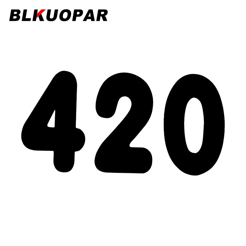 

BLKUOPAR Four Two Zero Clipart Car Stickers Scratch Proof Waterproof Decal Funny Personality Refrigerator Surfboard Car Lable