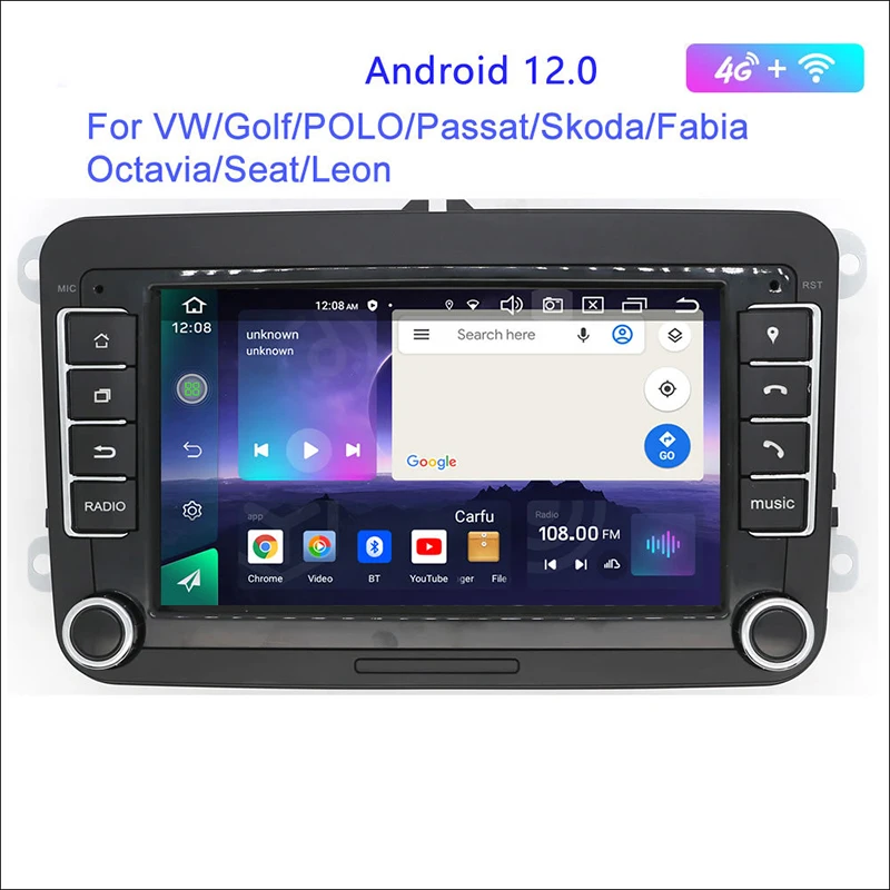 7 inch car phone android car navigator MP5 player GPS all-in-one black 4G and WIFI music player with display