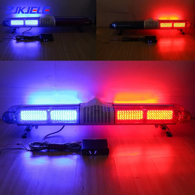 

120CM 12V 100W Warning lightbar Recovery Beacon Wreckerar Lights Truck Police Warning Flashing LED with 100W Speaker