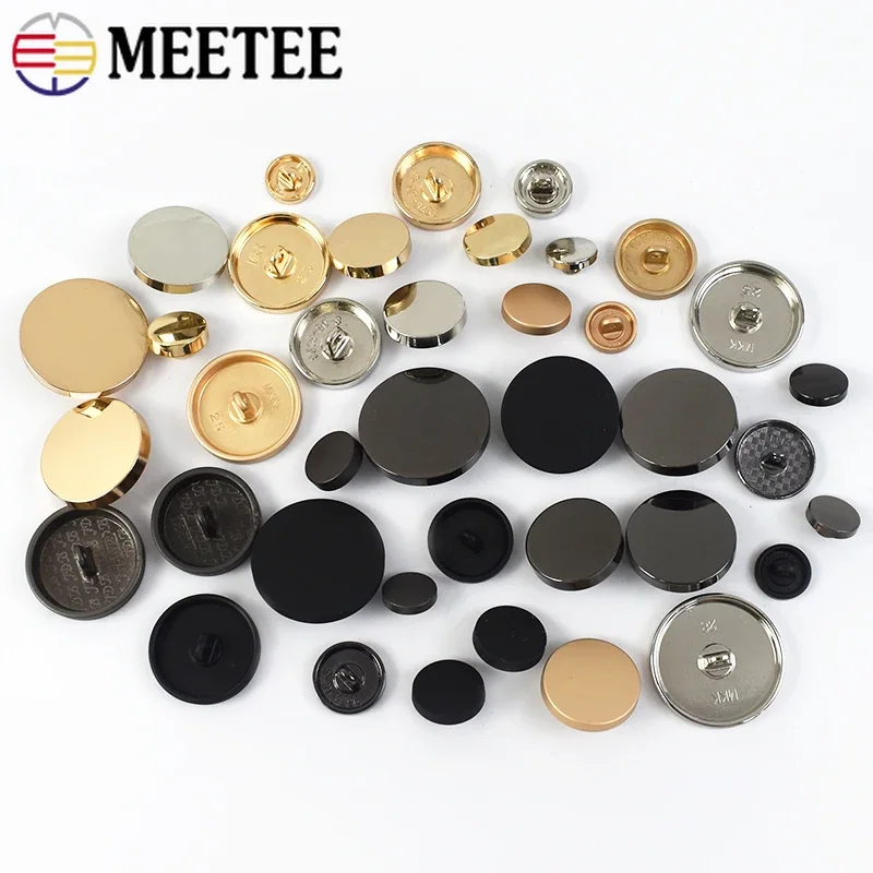 Bottoni A Pulsante Metallici Argento - 10 Pezzi Per Cucito E DIY - Foto 10