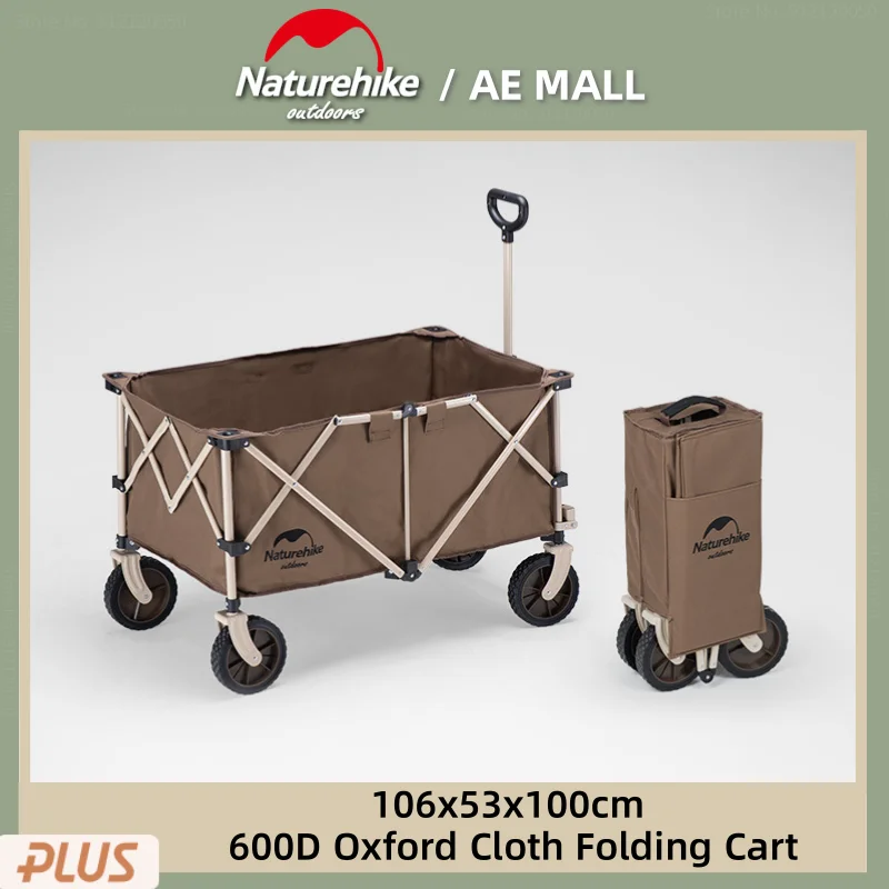 

Naturehike Outdoor Large Capacity Trolley Camping Ultralight Four Way Folding Trolley Camping Self Driving Tour Portable Trolley