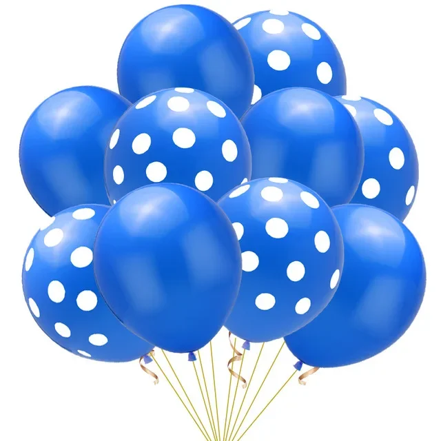 20 Stück gepunktete Luftballons, Globen, 30,5 cm, rosa, blau, Latex, gepunkteter Ballon, mehrfarbig, für Hochzeit, Geburtstag, Party, Festival, Dekoration – Detail 5