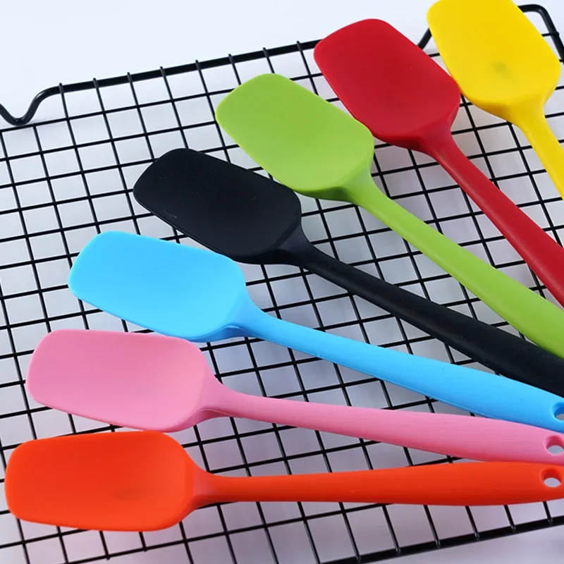 Permanent Warranty Silicone Spatula Set of 6 Heat Resistant 600 Food Scraper for Baking Cooking Mixing Scraping Nonstick Cookware Kitchen Utensils (