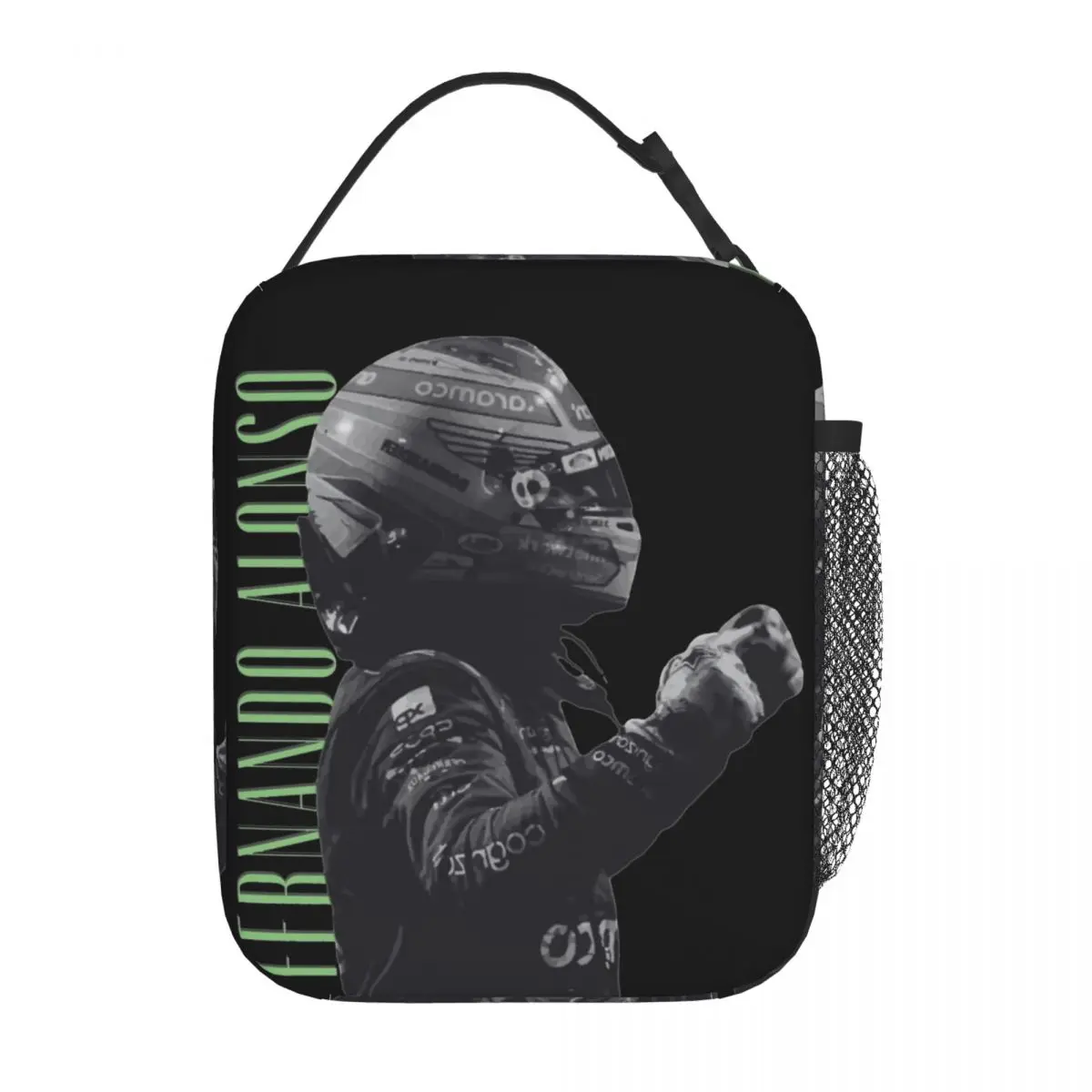 작업용 단열 도시락 상자, 페르난도 알론소 레이싱 드라이버 제품 보관 식품 상자, INS 트렌디 쿨러, 보온 도시락 상자