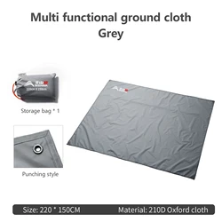 Compact Waterproof Camping and Picnic Mat (220X150Grey)
